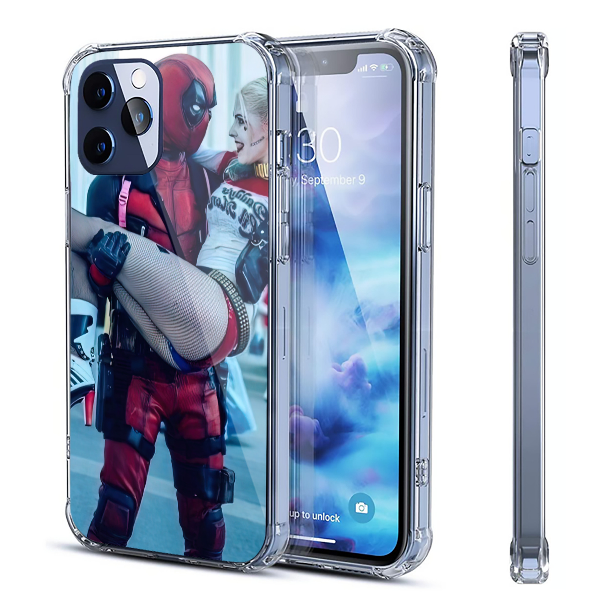 （画像用） Deadpool デッドプール 【iPhone 12シリーズ対応】透明スマホケース（クリアソフトケース）